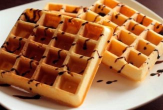 Венские вафли на гриле.