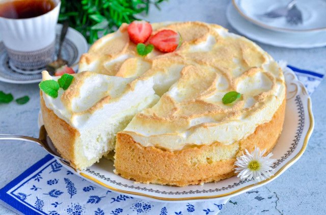 Песочный пирог безе 🍰