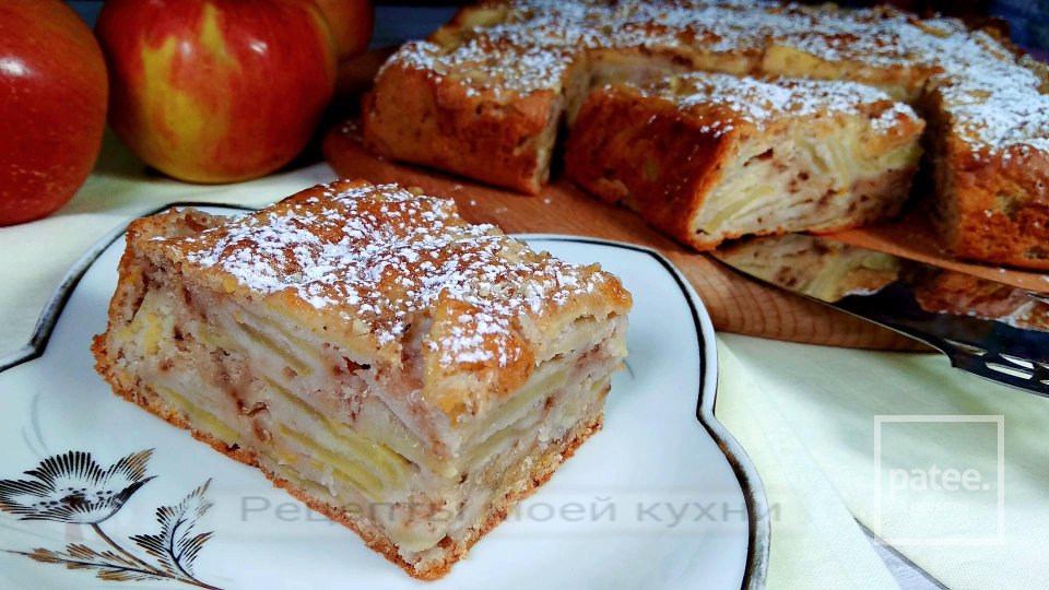 Яблочный пирог с орехами - Шаг 13