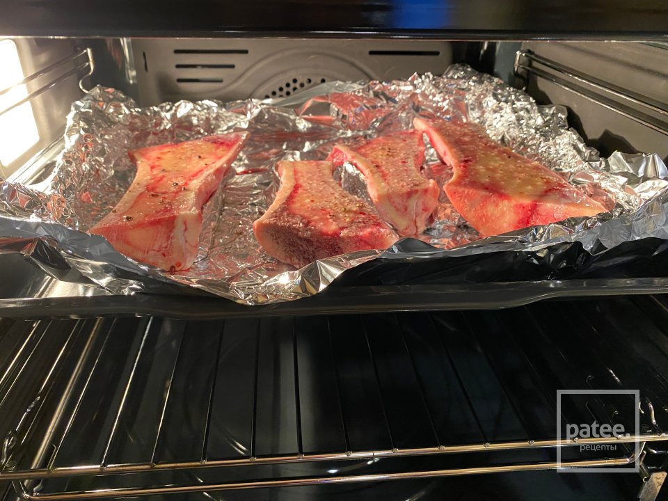 Запечённые Сахарные мозговые кости с птитимом - Шаг 6