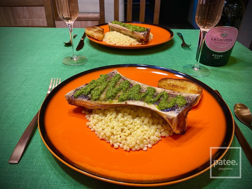 Запечённые Сахарные мозговые кости с птитимом - Шаг 12