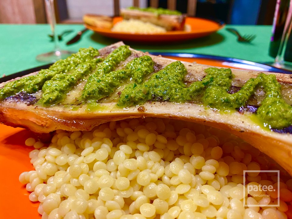 Запечённые Сахарные мозговые кости с птитимом - Шаг 13