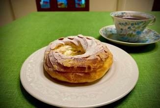 Творожные заварные колечки