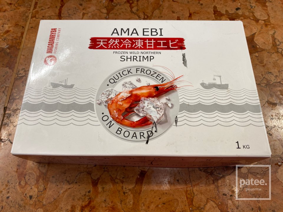 Тигровые пельмени из креветок на пару - Шаг 1