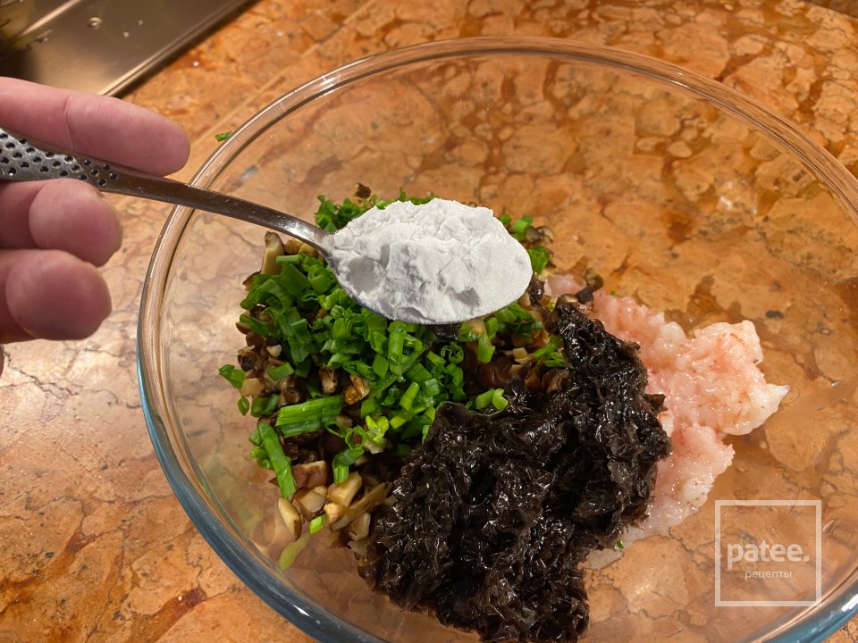 Тигровые пельмени из креветок на пару - Шаг 5