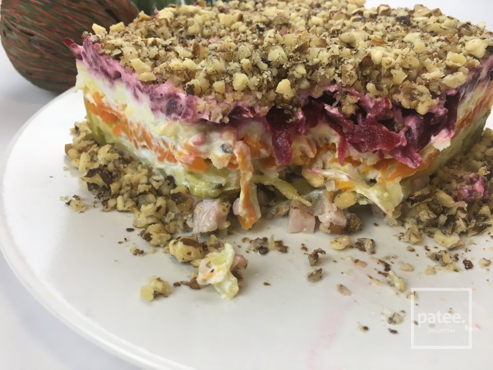 Салат Ветчина под шубой - Шаг 8