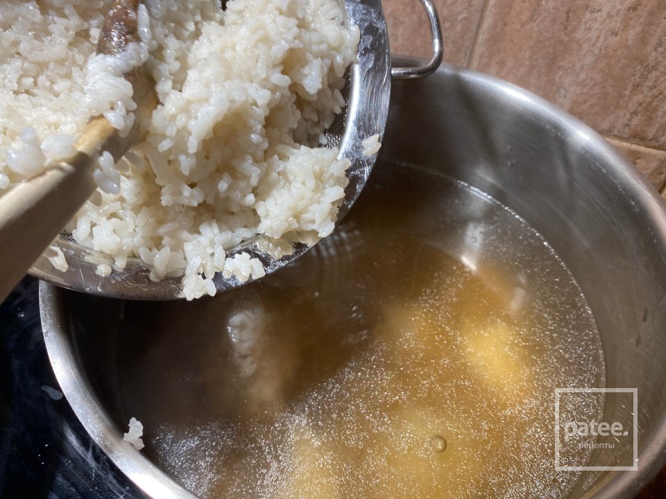 Суп с лимоном и рисом на говяжьем бульоне - Шаг 12