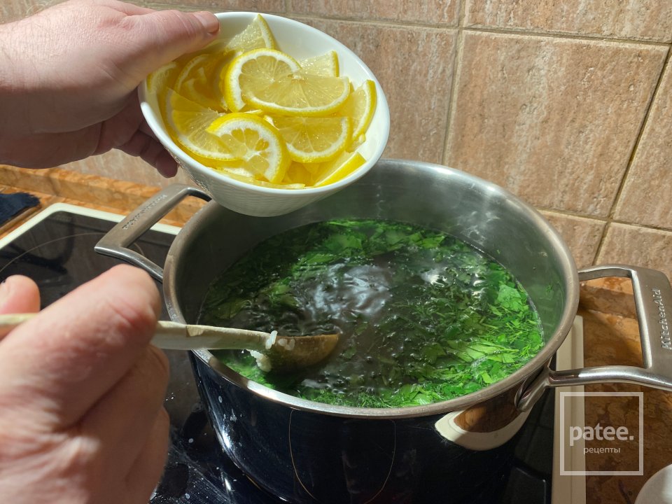 Суп с лимоном и рисом на говяжьем бульоне - Шаг 14