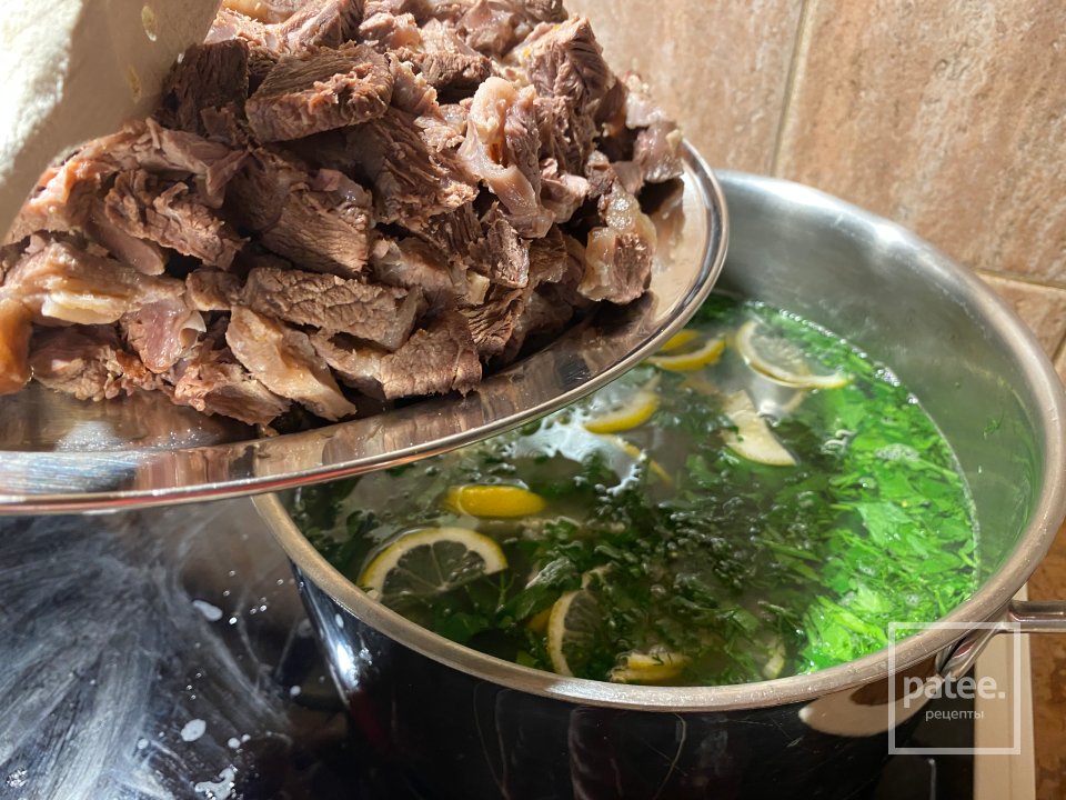 Суп с лимоном и рисом на говяжьем бульоне - Шаг 15