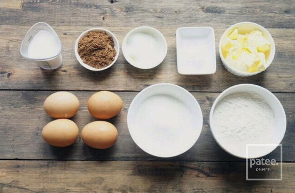 Пирог Зебра - Шаг 1