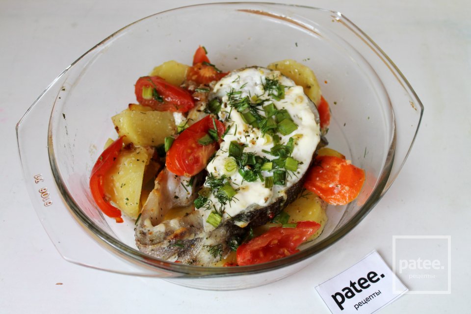 Треска, запеченная с овощами и сметаной - Шаг 12