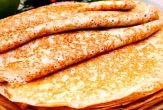 Блины на кефире с дырочками