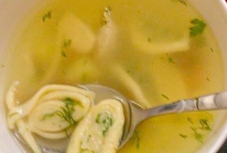 Суп с чесночными галушками 🍲