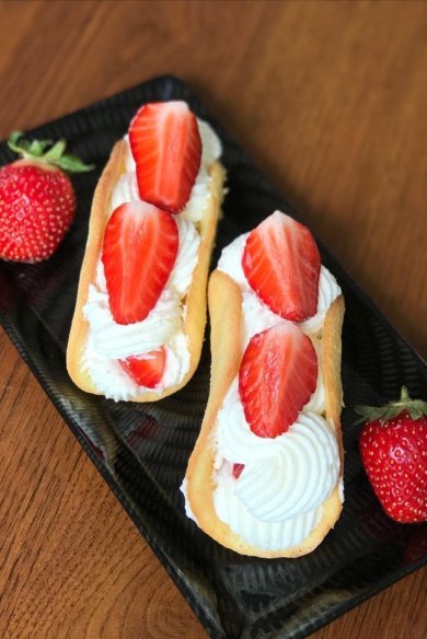 Бисквитные пирожные с клубникой 🍰 - Шаг 3