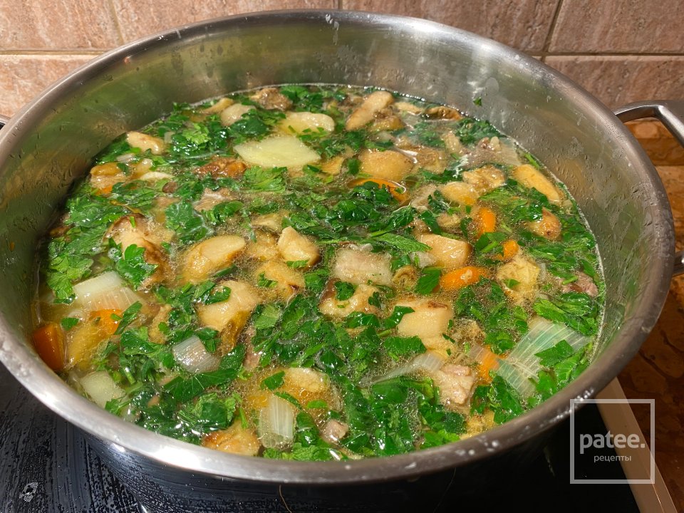 Русский Борщ из Белых Грибов - Шаг 12