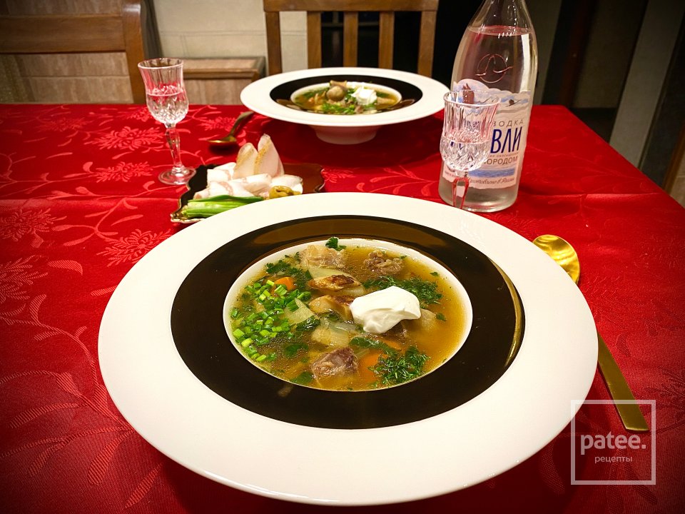 Русский Борщ из Белых Грибов - Шаг 13