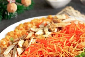 Салат с картофелем пай и корейской морковью 🥗