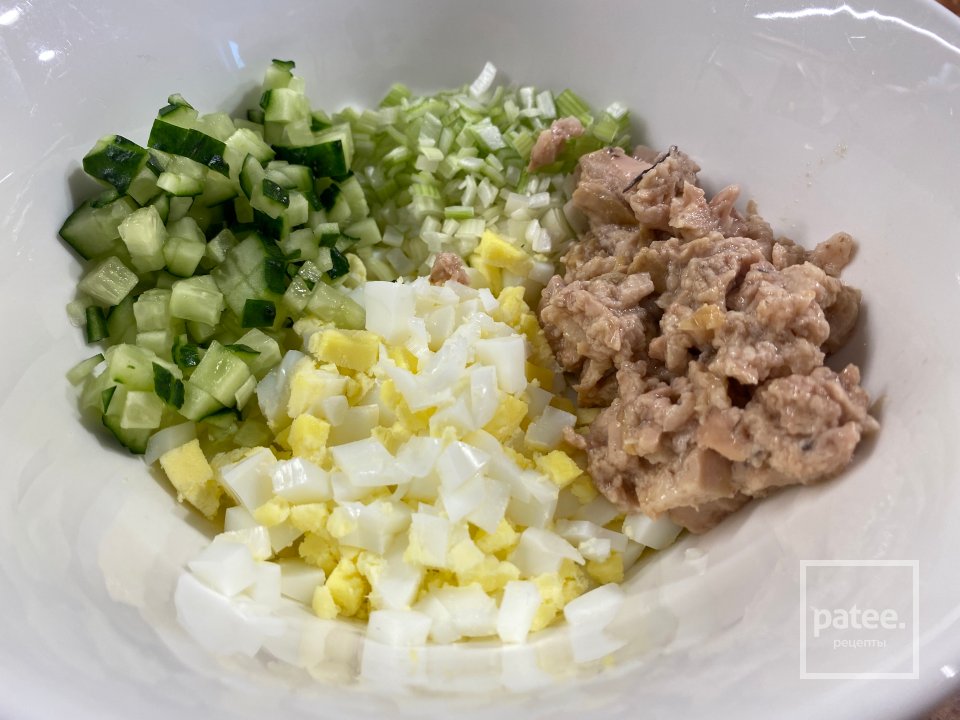 Блины с икрой и печенью трески - Шаг 4