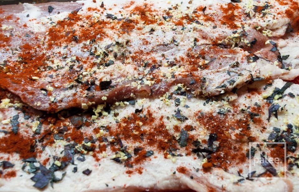 Рулет из свиной грудинки - Шаг 3