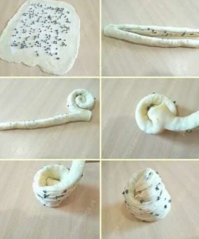 Краффин, пасхальный кулич с маком, грецкими орехами и цукатами. - Шаг 1