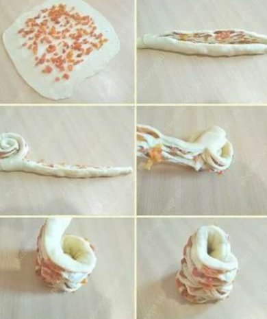 Краффин, пасхальный кулич с маком, грецкими орехами и цукатами. - Шаг 2