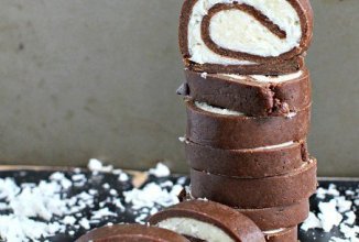 Кокосовый рулет ( без выпекания)