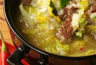 Рисовый суп с говядиной и китайской капустой 🍲