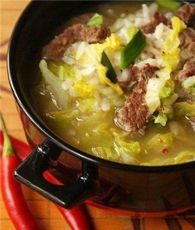 Рисовый суп с говядиной и китайской капустой 🍲 - Шаг 1