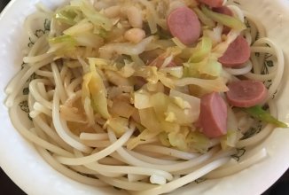 Макароны с сосисками