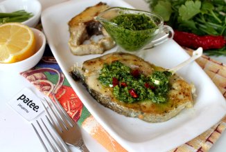 Треска под ореховым соусом