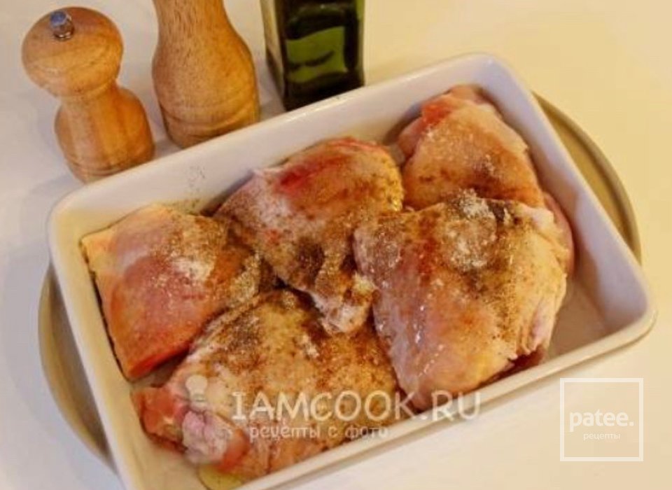 Рис запеченный с грибами и курицей - Шаг 1