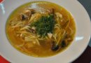 Суп-лапша с курицей и грибами
