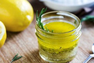 Заправка для салата (заправка из лимонного оливкового масла с шелухой псиллиума)