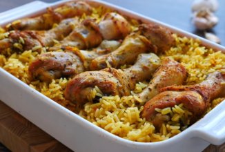 Ленивый плов в духовке