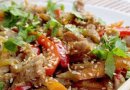 Салат из говядины и баклажанов