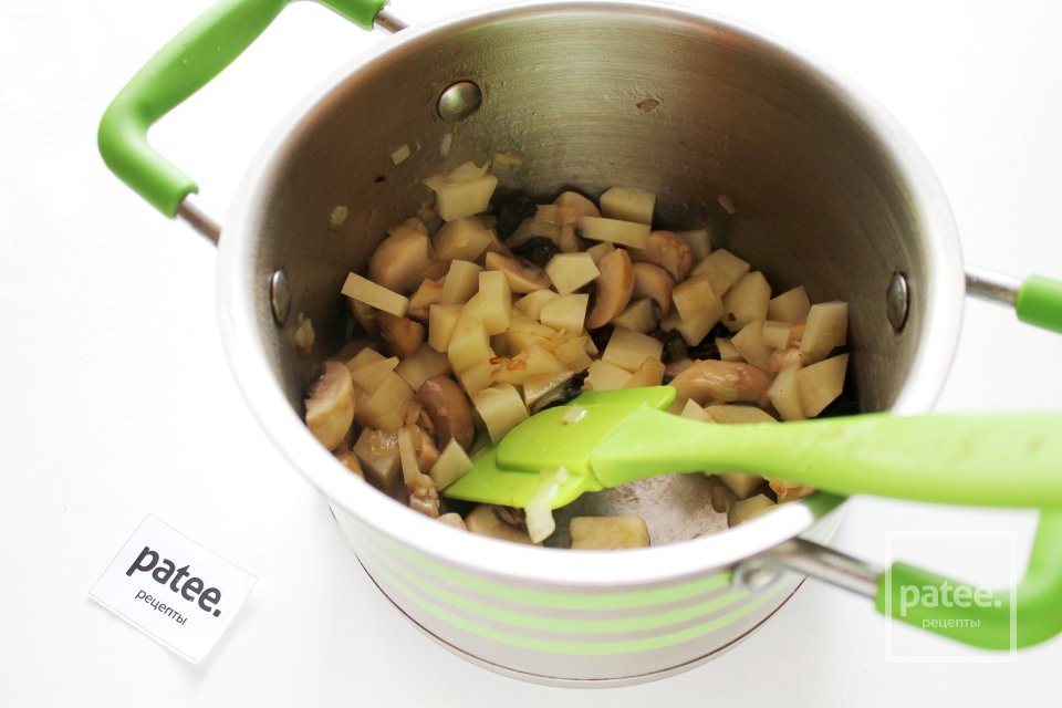 Сырный суп с грибами - Шаг 7