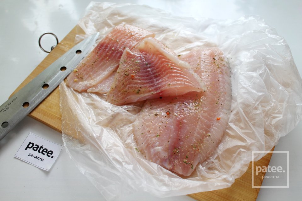 Филе тилапии в кляре на сковороде - Шаг 8