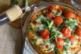 Кабачки запечённые с моцареллой