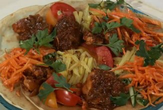 Эфиопский блин с курицей