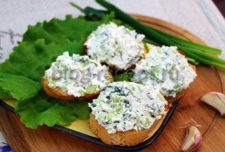 Хлеб с творожным сыром