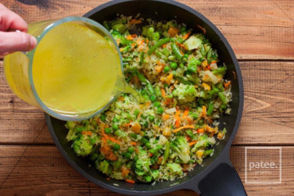 Овощи замороженные с рисом - Шаг 5