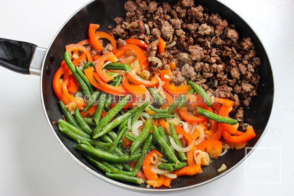 Паста с фаршем и овощами - Шаг 4