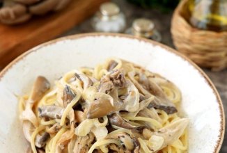 Паста с вешенками 🍝