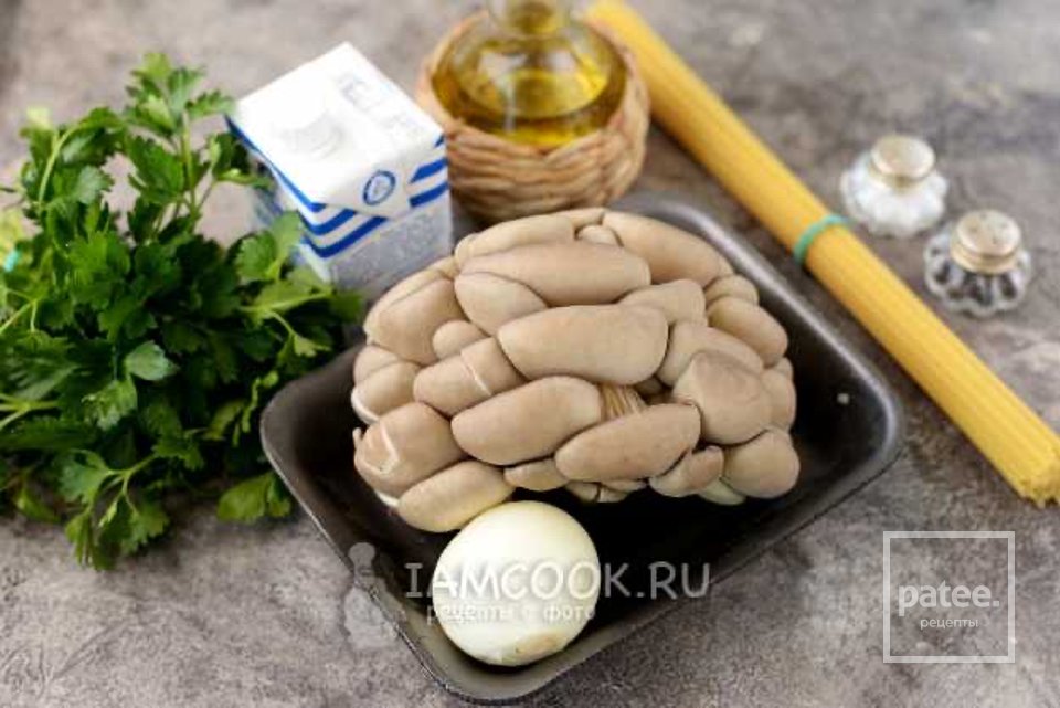 Паста с вешенками 🍝 - Шаг 1