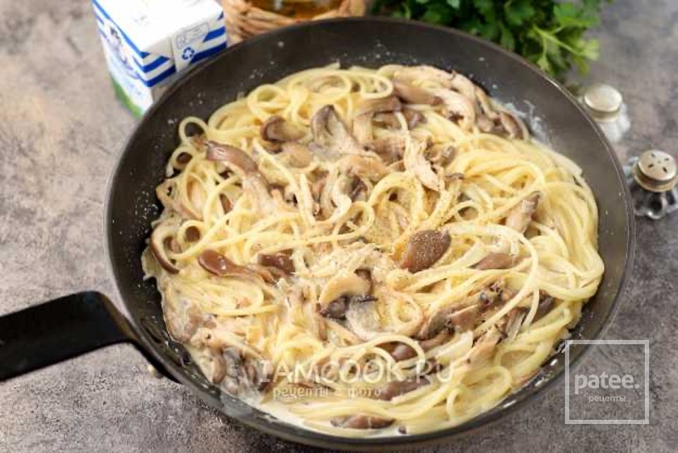 Паста с вешенками 🍝 - Шаг 6