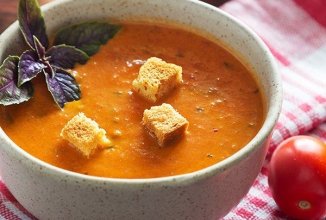 Томатный суп с базиликом 🍲