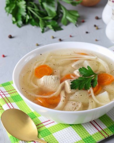 Диетический куриный суп с вермишелью 🍲 - Шаг 8