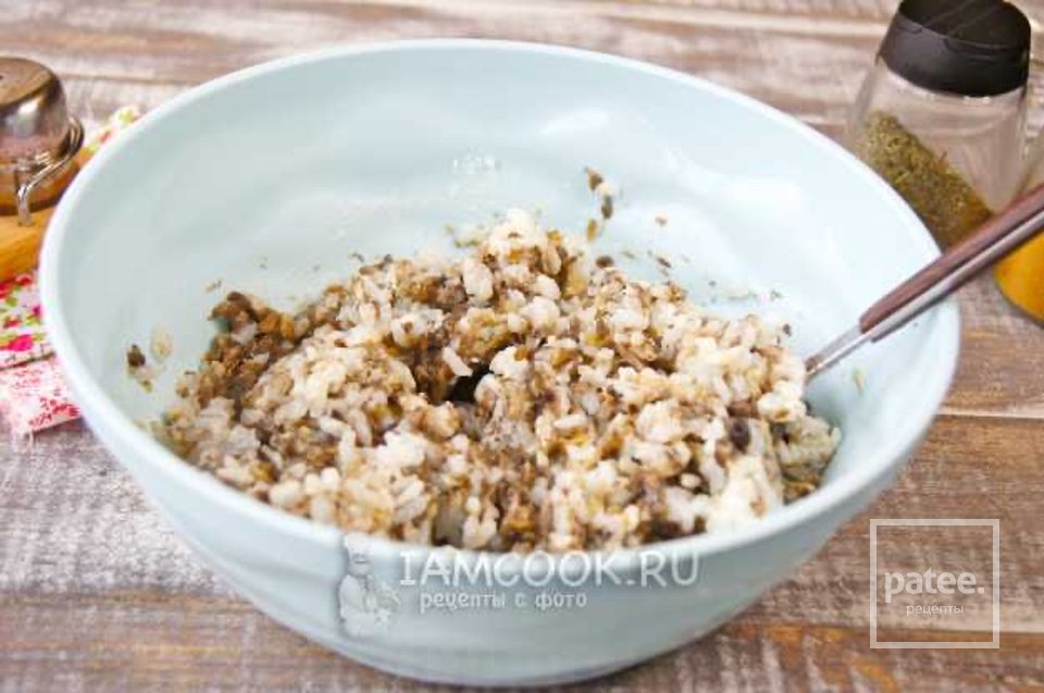 Постные рисовые котлеты с грибами 👍🏼 - Шаг 8