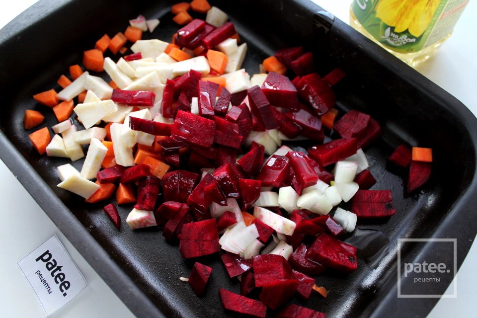 Вегетарианский борщ с запечёнными овощами - Шаг 5