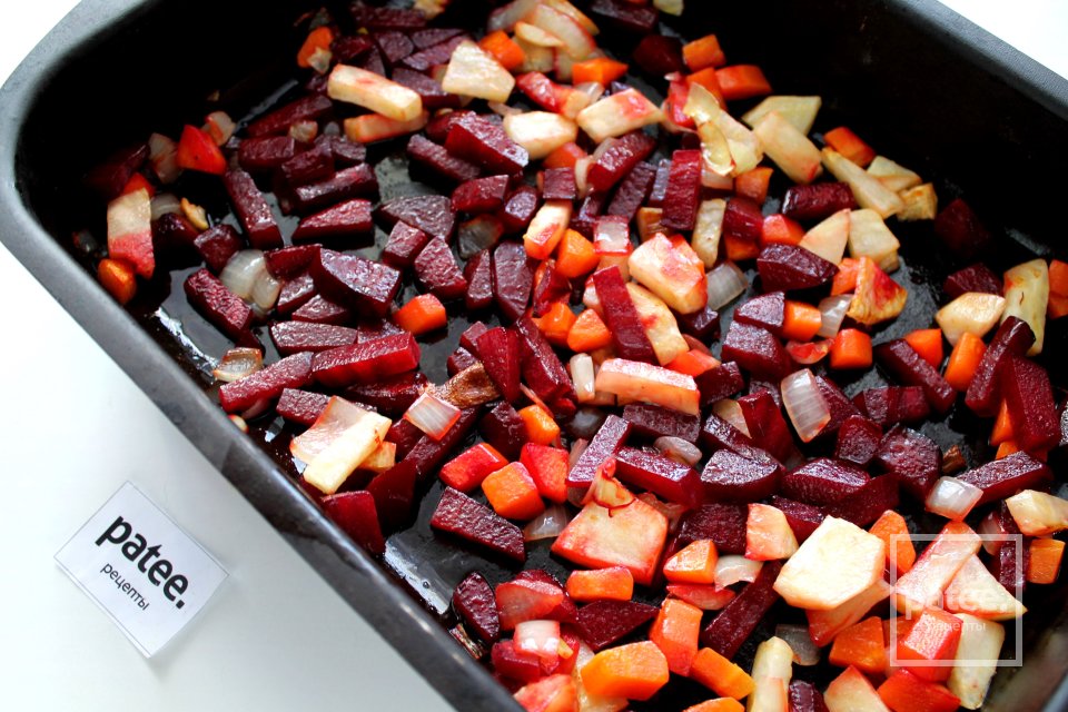 Вегетарианский борщ с запечёнными овощами - Шаг 13